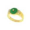 Image 1 : NATURAL GREEN JADE RING