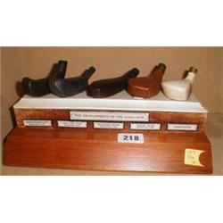 A model/box depicting the  Development of the Golf Club 