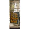 Image 1 : A mid C20th advertising metal paper rack "Today, Try the Daily Mail"