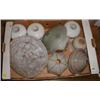 Image 1 : A box of c1920/30's lamp shades