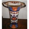 A Moorcroft "Aurelian" double handled baluster vase in blues reds white and gold with floral design