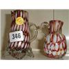 Image 1 : Two C19th End-of-Day glass jugs