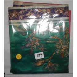 A panel of Chinese embroidered fabric