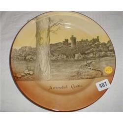 A c1910/15 Royal Doulton plate of Arundel Castle