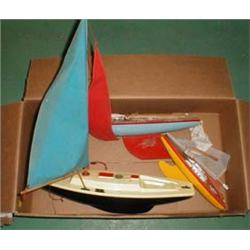 Three c1930/40's small pond yachts