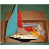 Image 1 : Three c1930/40's small pond yachts