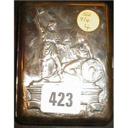 An early C20th  Russian brass cigarette case