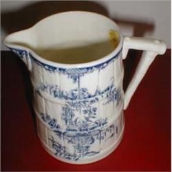 A c1920's Royal Worcester blue and white milk jug