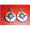 A Victorian gold and turquoise earrings