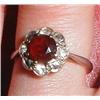 Image 1 : An 18ct gold and diamond and ruby ring