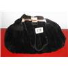 A black velvet evening bag