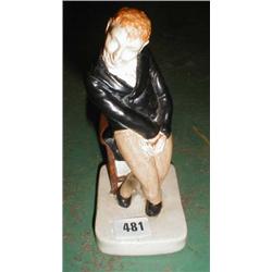 A c1920/30's figure of a gentleman by Bretby Art Pottery - possibly Quinten Crisp