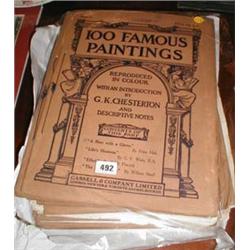 A quantity of c1912 magazines "100 Famous Paintings"