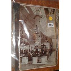 A quantity of c1900 Exhibition photographs etc