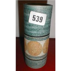 A Troika cylindrical vase initialled "HC"