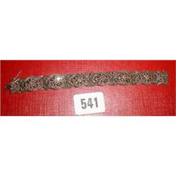 A c1920's marcasite and silver bracelet