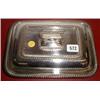 A C19th silver plated lidded serving dish