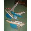Three c1930's wooden hulled small pond yachts