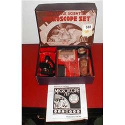 A c1930's "The Little Scientist Microscope Set" by Ace