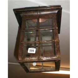 A c1900 copper and metal lantern