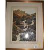 Image 1 : A watercolour of the waterfall at Kynance signed Leonard Casely