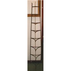 A C19th wrought iron pot stand