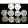 Image 1 : 10 ASSORTED WASHINGTON SILVER QUARTERS