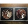 Image 2 : 2-1981 CANADA RAILROAD DOLLARS (PFL) .75 OZ. ASW