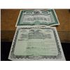 Image 1 : 2 VINTAGE STOCK CERTIFICATES SEE DESCRIPTION