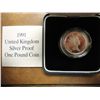 Image 2 : 1991 UNITED KINGDOM SILVER PROOF 1 POUND COIN
