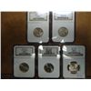 Image 1 : ALL 5-2001-P US 50 STATE QUARTERS NGC MS66