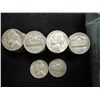 Image 1 : ROLL OF 40-1944-P 35% SILVER JEFFERSON WAR NICKELS