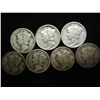 Image 1 : 7 ASSORTED 1930'S MERCURY DIMES