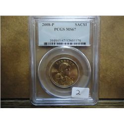 2008-P SACAGAWEA DOLLAR PCGS MS67