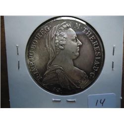 1780 AUSTRIA MARIA THERESIA THALER (SILVER)
