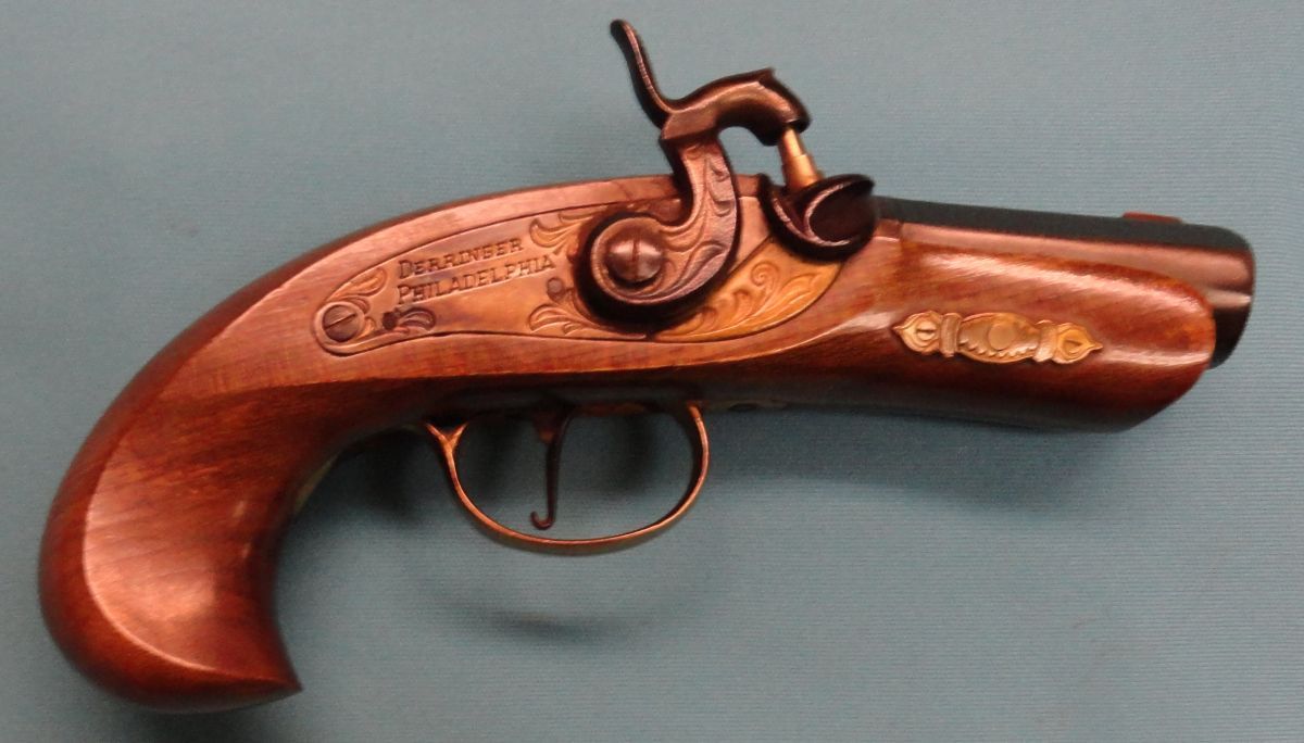 Black powder Derringer pistol. Philadelphia, .45 cal.