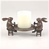 Image 1 : Dining Rabbits Pillar Candle Holder