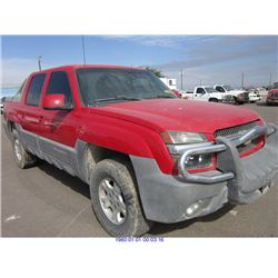2002 - CHEVROLET AVALANCHE