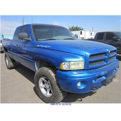 2001 - DODGE RAM1500// REBUILT SALVAGE TITLE