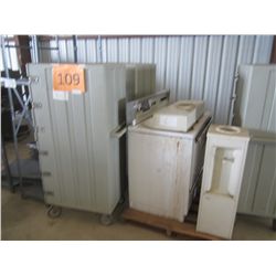 STOVE /  METAL SHELF / WARMING FOOD TRAY /  FOLDING CHAIRS / WATER DISPENSER