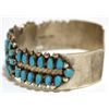 Image 3 : Old Pawn Zuni Turquoise Sterling Silver Cuff Bracelet - Irene Paylusi