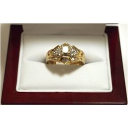 Dead Pawn Non-Native Diamond 14k Gold Women's Ring - FD