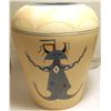 Image 1 : Hopi Multi Kachina Design Etched & Painted Pottery - J Robertson