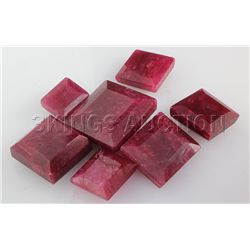 Ruby 136.64 ctw Loose Gemstone Mix Sizes Square Cut