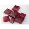 Image 2 : Ruby 136.64 ctw Loose Gemstone Mix Sizes Square Cut