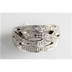 Woven Pattern 925 Sterling Ring
