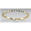 Image 1 : Sterling Gold 22.7 ctw Topaz Bangle Bracelet