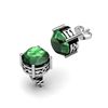 Image 1 : Emerald 3.40ctw Earring 14kt White Gold