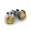 Image 1 : Citrine 0.80ctw Earring 14kt White Gold