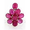 Image 2 : 33.82CTW Natural Pink Ruby-Sterling Silver Ring